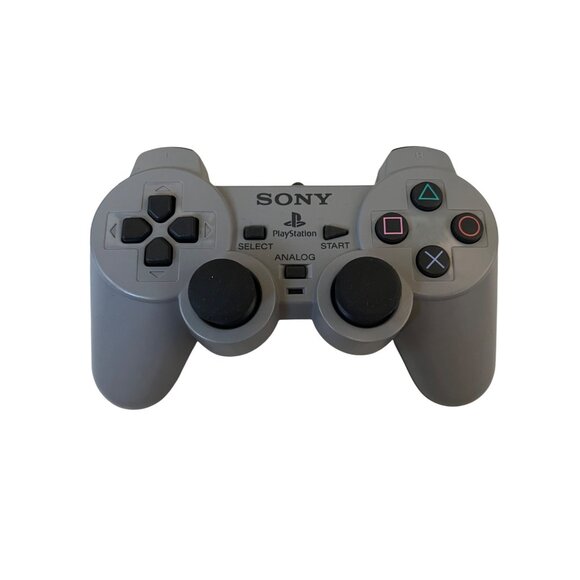 Sony PS1 Wired Analog Controller Gray DualShock Gaming Accessory Original Cord - Picture 2 of 4